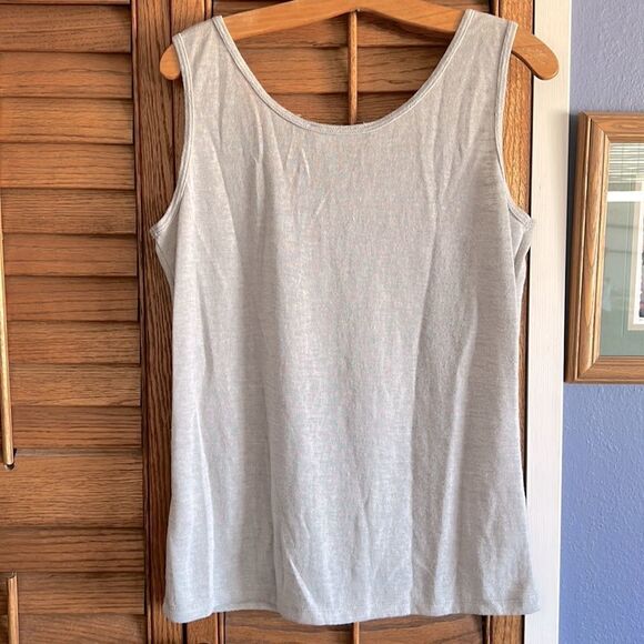 Essentials by Milano Grey & Silver Studded Tank Top - Picture 4 of 10